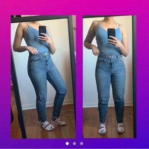 High-waisted mom jeans from Topshop